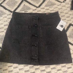 We the free, free people front button Jean skirt